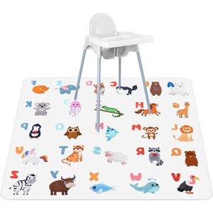 Spatmat 132 cm voor kinderstoel - Gemakkelijk te reinigen, wasbaar en waterdicht