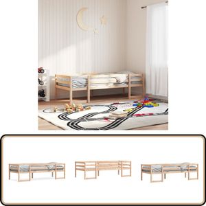 vidaXL Kinderbedframe massief grenenhout 90x190 cm