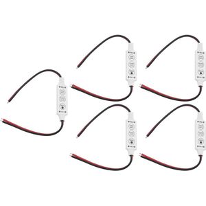Mini Led Dimmen Controller 3-key Enkele Kleur Helderheid Verstelbare Dimmen Lichtschakelaar - 12v 24v - Monochrome Licht Strips .