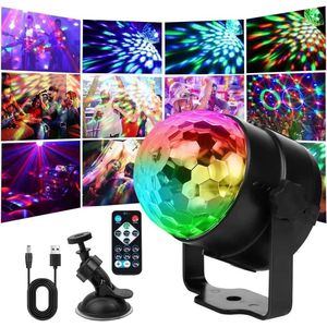 7 Kleuren Lichteffecten - 3 Modes - 360° Roterende Licht - Met Afstandsbediening - 4M USB-datakabel - Geschikt voor Party Verjaardag Club DJ Kerst Disco Bal Disco Ball .