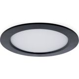 Groenovatie LED Paneel Plafondlamp 15W - Rond - ⌀ 17 cm - Warm Wit - Inbouw - Zwart
