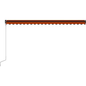 vidaXL-Luifel-automatisch-uittrekbaar-500x300-cm-oranje-en-bruin