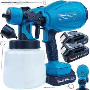 ZINCLINE Verfspuit HVLP - Draagbare Accu Verfpistool 24V - 2x 2.0 Ah Batterijen