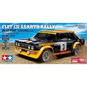 1:10 Tamiya 58723 RC Fiat 131 Abarth Rally Olio Fiat - MF-01X RC Plastic Modelbouwpakket