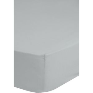 Cheqo® Hoeslaken - 60x120cm - 100% Zacht Katoen - Tot 15cm Matrasdikte - Lichtgrijs