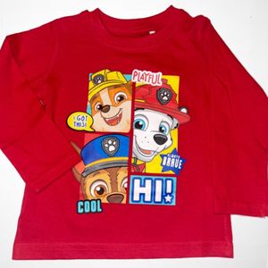 Paw patrol longsleeve rood-Maat 128