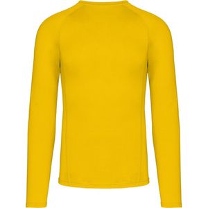 SportOndershirt Unisex XS Proact Lange mouw Sporty Yellow 88% Polyester, 12% Elasthan