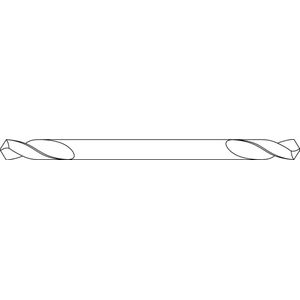 GOEBEL® - 5 x Boor Dubbele boor HSS 5,1 mm – 5,1 x 49 x 13 mm - HSS dubbele boor
