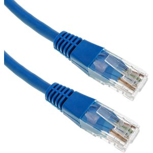 BeMatik - 0,5 m blauwe Cat.5e UTP Ethernet-netwerkkabel