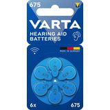 Varta Hearing Aid Batteries 675 Bli 6 ZA675 Knoopcel Zink-lucht 1.4 V 6 stuk(s)