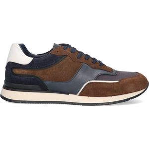 McGregor Heren Sneakers - Blauw - Lage Sneakers - Leer - Veters