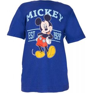 Mickey Mouse kinder t-shirt, blauw, maat 122/128