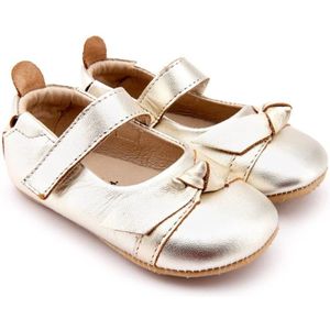 OLD SOLES - ballerina's - bow chique gold