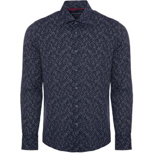 Casual Blauw Overhemd Print Lange Mouw Heren Carisma 8626 - M