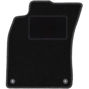 Bestuurdersmat zwart voor: Audi A6 C6 sedan, stationwagen, avant (2004-2006)