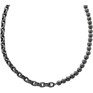 Armani Exchange AXG0150060 Heren Collier 55cm - Staalgrijs