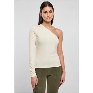 Urban Classics - Asymmetric Longsleeve top - XS - Ivoorkleurig