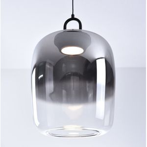 Hanglamp van rookglas met verloop en 3-staps dimbare LEDs - Melody