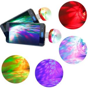Smartphone discolamp - Discobal - LED - Sound activated - Universeel - Kunststof - Multicolor - Moederdag cadeautje