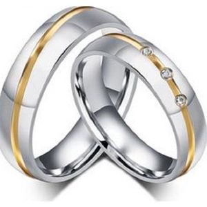 Jonline Prachtige Ringen voor hem en haar | Vriendschapsringen | Trouwringen | Zilver Goud Kleur