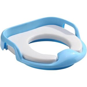 Universele Toiletbril met Handvaten voor Kinderen | Kinder Toiletzitje Toiletstoel | WC-bril Verkleiner voor Peuters en Kleuters | Blauw LB-A23