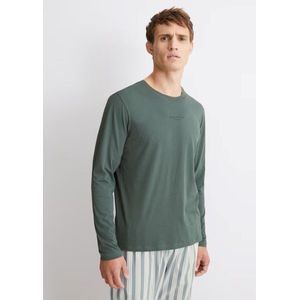 MARC O’POLO Lounge lange mouw Gemaakt van puur biologisch katoen-forest green-Large