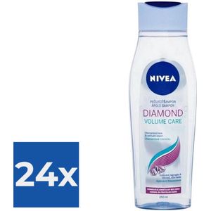 Nivea Shampoo - Diamond Volume Care 250 ml - Voordeelverpakking 24 stuks