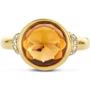 Ring Citrien 2.84ct En Diamant 0.08ct H Si