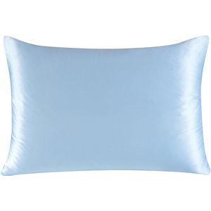 FURNIBELLA-19 Momme 100% Pure Zijden Kussensloop – Iceblue – 50 x 70 cm – Dubbelzijdig – Verborgen Ritssluiting – Voor Haar en Huidverzorging – 1 Stuk