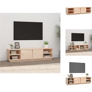 vidaXL TV-kast Grenenhout - 156 x 40 x 40 cm - Trendy design - Kast