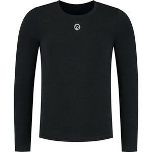 Rogelli Merino Ondershirt - Lange Mouwen - Unisex - Zwart - Maat 2XL-3XL