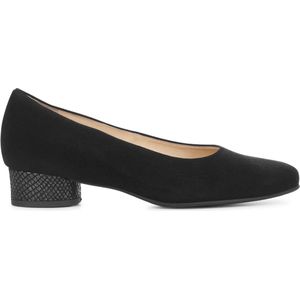 Hassia Dames Pumps / Damesschoenen - Suède - Geen hoogte 2 cm cm - 302623 - Zwart - Maat 39