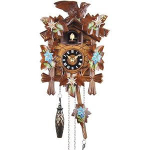 Houten Koekoeksklok met Kwartsuurwerk - 22 cm