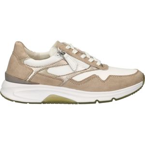 Gabor Rollingsoft dames sneaker - Beige wit - Maat 41