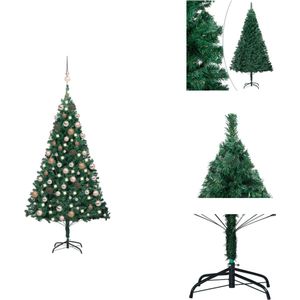 vidaXL Kunstkerstboom - vidaXL - Kerstboom - 120 cm - Met LED-verlichting - Decoratieve kerstboom
