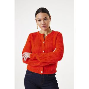 GARCIA Dames Vest Oranje Long mouws - Maat M