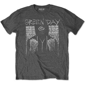 Green Day - Ski Mask Heren T-shirt - M - Grijs
