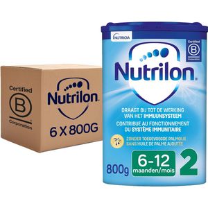 Nutrilon 2 - Opvolgmelk Baby 6-12 maanden - Babyvoeding in Poeder voor Flesvoeding - 6 x 800g