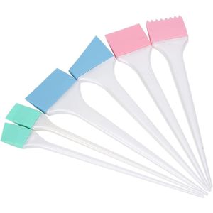 Silicone Hair Dyeing Brush with Long Handle for Hair Coloring 5.3 Cm / 4.3 Cm / 2.1 Cm Silicone Brush Head for Hair Salon