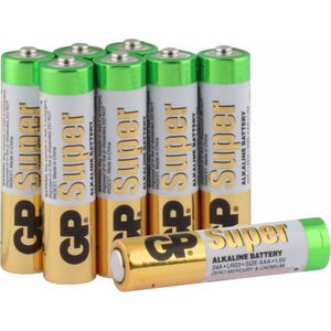 GP Super Alkaline AAA batterijen - 8 stuks