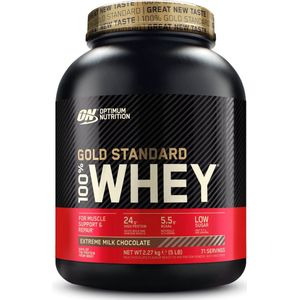Optimum Nutrition Gold Standard 100% Whey Protein - Extreme Milk Chocolate - Proteine Poeder - Eiwitshake - 71 doseringen (2270 gram)