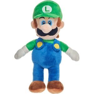 Luigi - Super Mario Bros Pluche Knuffel 30 cm {Mario Luigi Peach Toad Donkey Kong Bowser Yoshi | Mario Odyssey, Mario Party, Super Mario Bros}