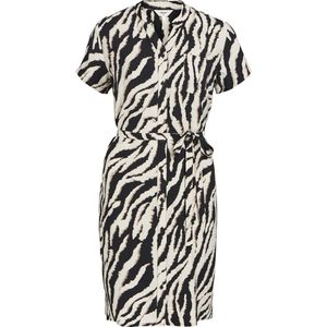 Object Objjacira S/s Shirt Dress Jurken Dames - Kleedje - Rok - Jurk - Zand - Maat 34