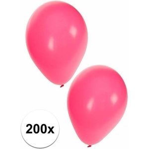 Roze ballonnen 200 stuks