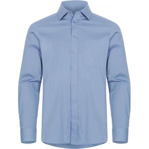 Clique Stretch Shirt L/S 027960 - Lichtblauw - S