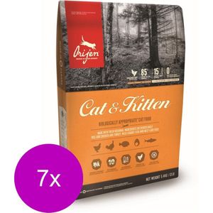 Orijen Whole Prey Cat & Kitten Kip&Kalkoen - Kattenvoer - 7 x 1.8 kg