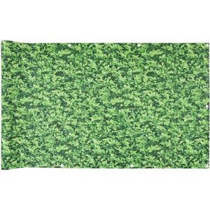 Tuinscherm met plantpatroon 600x75 cm - Groen PVC voor Balkon en Tuin