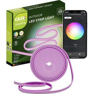 Calex Smart Outdoor LED Strip 5 meter - Voor Buiten - Met App - Buitenverlichting - RGB en Warm Wit - Slimme Lichtstrip