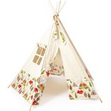 Käthe Kruse Katoenen Grote Tipi Tent - Wigwam Speeltent Voor Kinderen - 165 X 183 cm