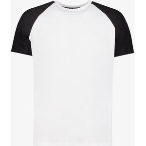 Dutchy heren voetbal T-shirt wit zwart - Maat L